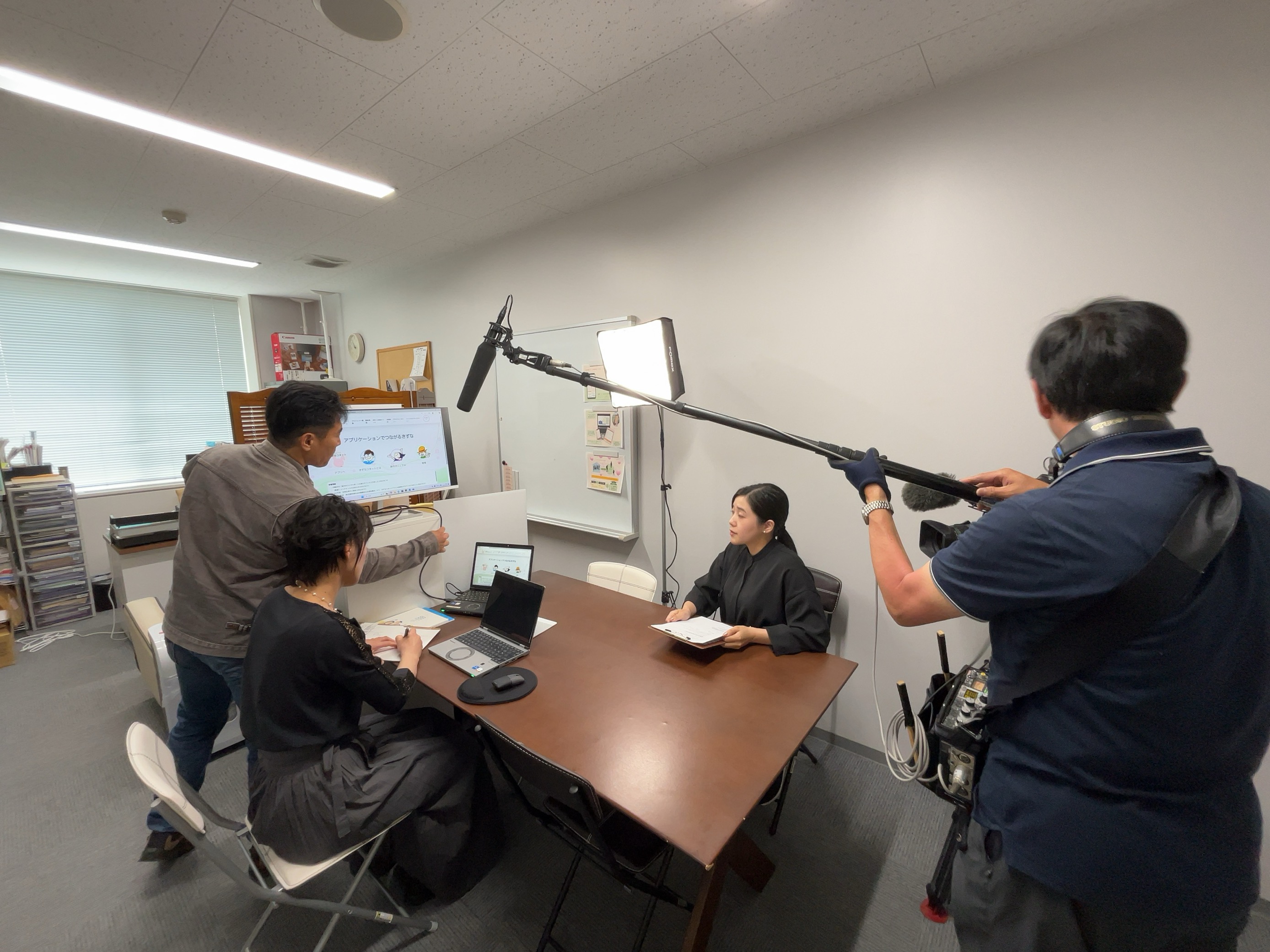 取材の様子
