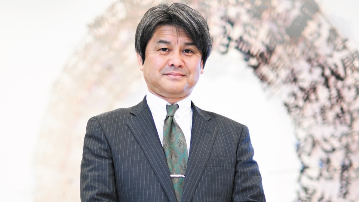 学長あいさつの様子